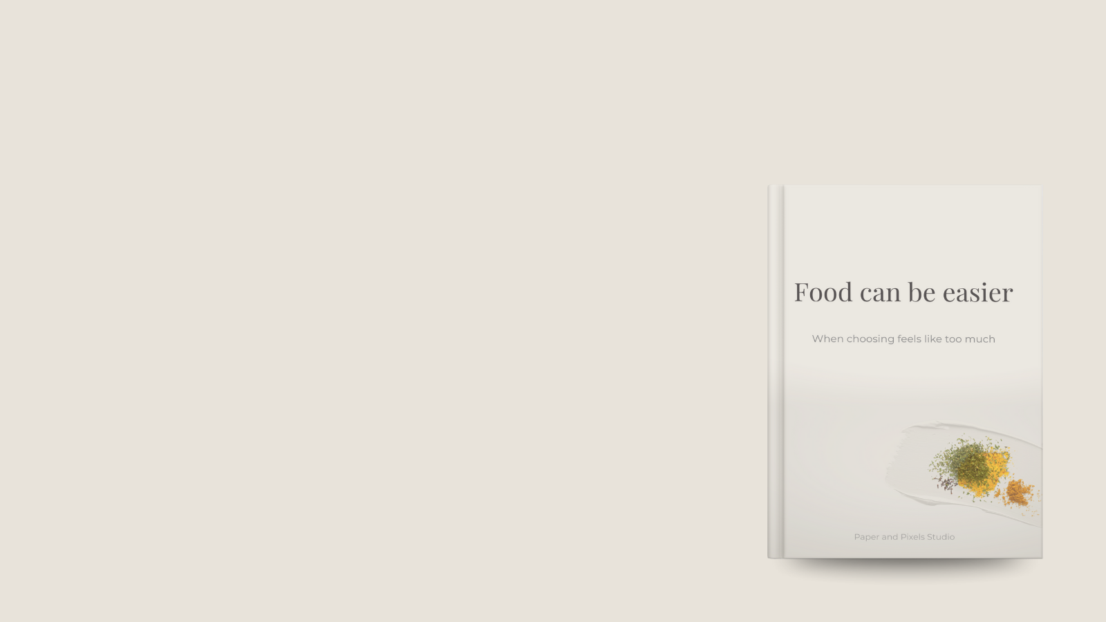 Food can be easier book cover